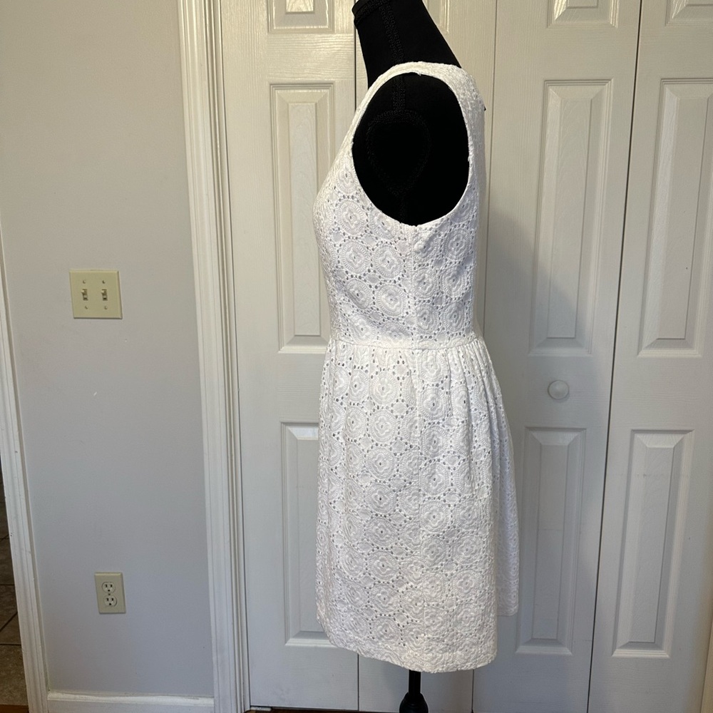 Kensie white Eyelet Midi Dress - Picture 4 of 7